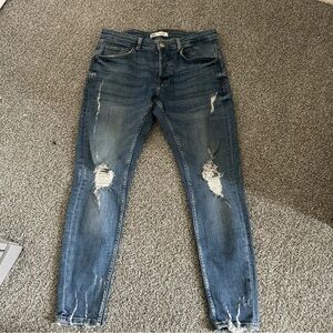 Zara Distressed Skinny Jean